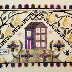 Pear Hill - The Artsy Housewife - Cross Stitch Pattern