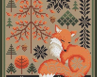 SHANNON CHRISTINE DESIGNS "cozy Christmas" Counted Cross Stitch Pattern ...