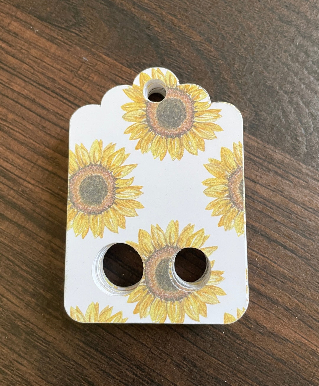 Floss Keepers/tags/drops Watercolor Sunflowers With White Etsy