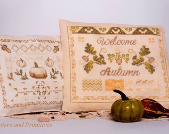 Welcome Autumn - Samplers and Primitives - Cross Stitch Pattern