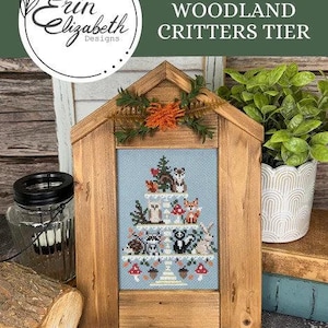 Woodland Critters Tier - Erin Elizabeth Designs - Cross Stitch Pattern