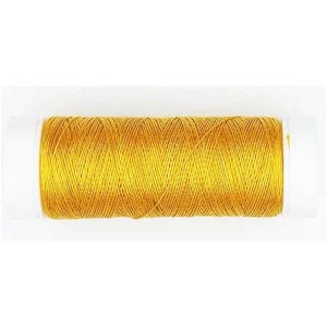 May include: A spool of bright yellow thread.
