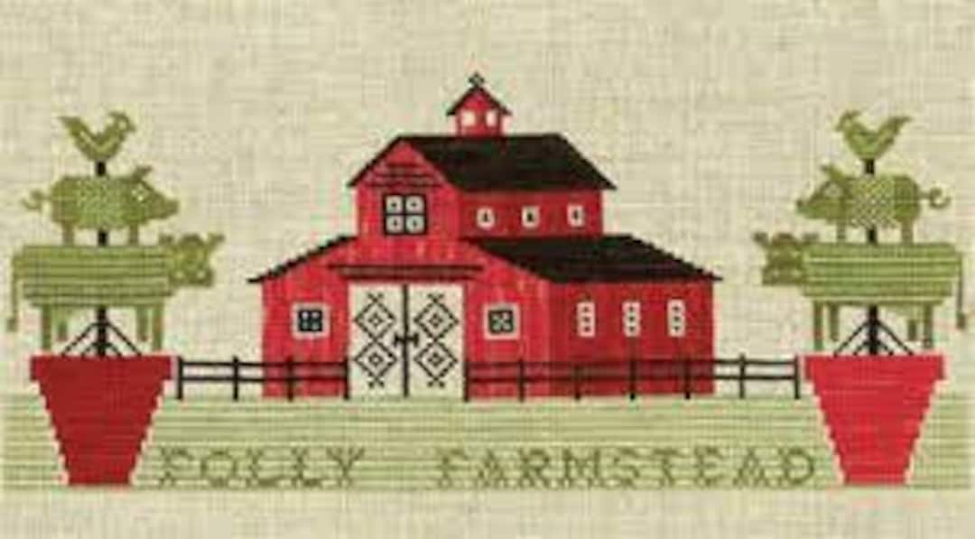 Folly Farmstead Artful Offerings Cross Stitch Pattern Etsy