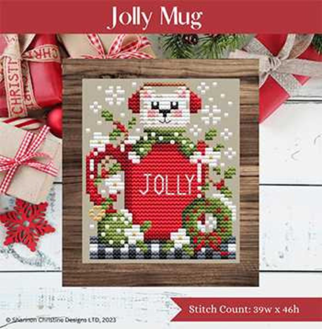Jolly Mug - Shannon Christine Designs - Cross Stitch Pattern - Etsy