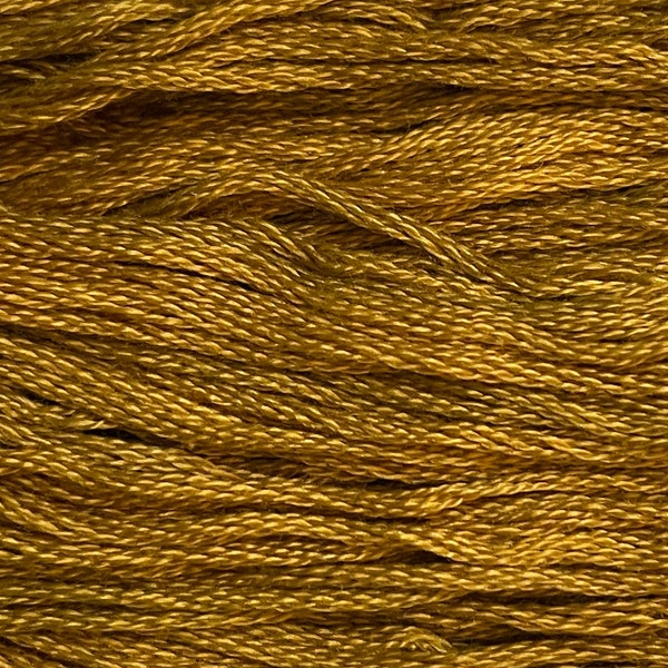 Grecian Gold - Gentle Arts Cotton Thread - 5 yard Skein - Cross Stitch Floss