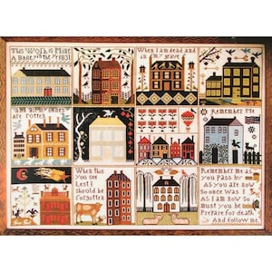 Houses of Hawk Run Hollow - Carriage House Samplings - Cross Stitch Pattern
