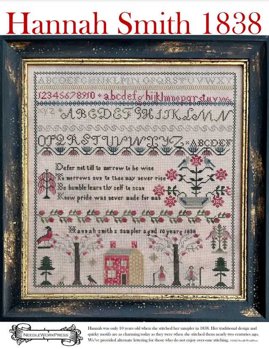 Hannah Smith 1838 Needlework Press Cross Stitch Pattern Etsy