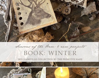 Hare's Seasons Book: Winter - Primitive Hare - Cross Stitch Pattern