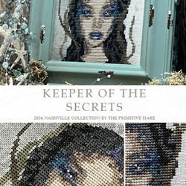 Keeper of Secrets - Primitive Hare - Cross Stitch Pattern