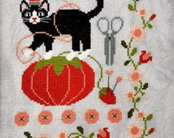 My Cat Helper - Tiny Modernist - Cross Stitch Pattern