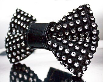 Sparkle Mesh Bow Tie