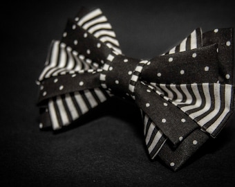Stripes/Polka Dots Bow Tie