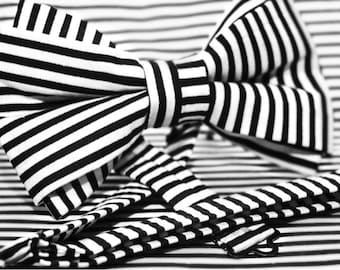 Striped Bow Tie