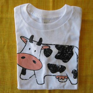 Cow Kids T Shirt Farm Life Farmer Moo Cow Toddler Shirt image 2