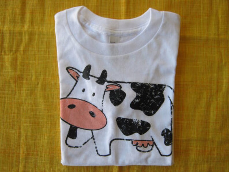 Cow Kids T Shirt Farm Life Farmer Moo Cow Toddler Shirt image 2