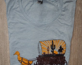 Women's Duck Wagon Festival Muscle tank, Size S-XL-Stonewash Denim