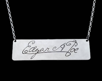 EDGAR ALLAN POE Stainless Steel Signature Necklace