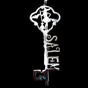Collana con ciondolo in acciaio inossidabile "Key to SALEM, MASSACHUSETTS"