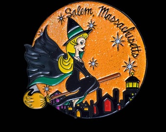 Bewitched SAMANTHA Salem, Massachusetts Enamel Pin