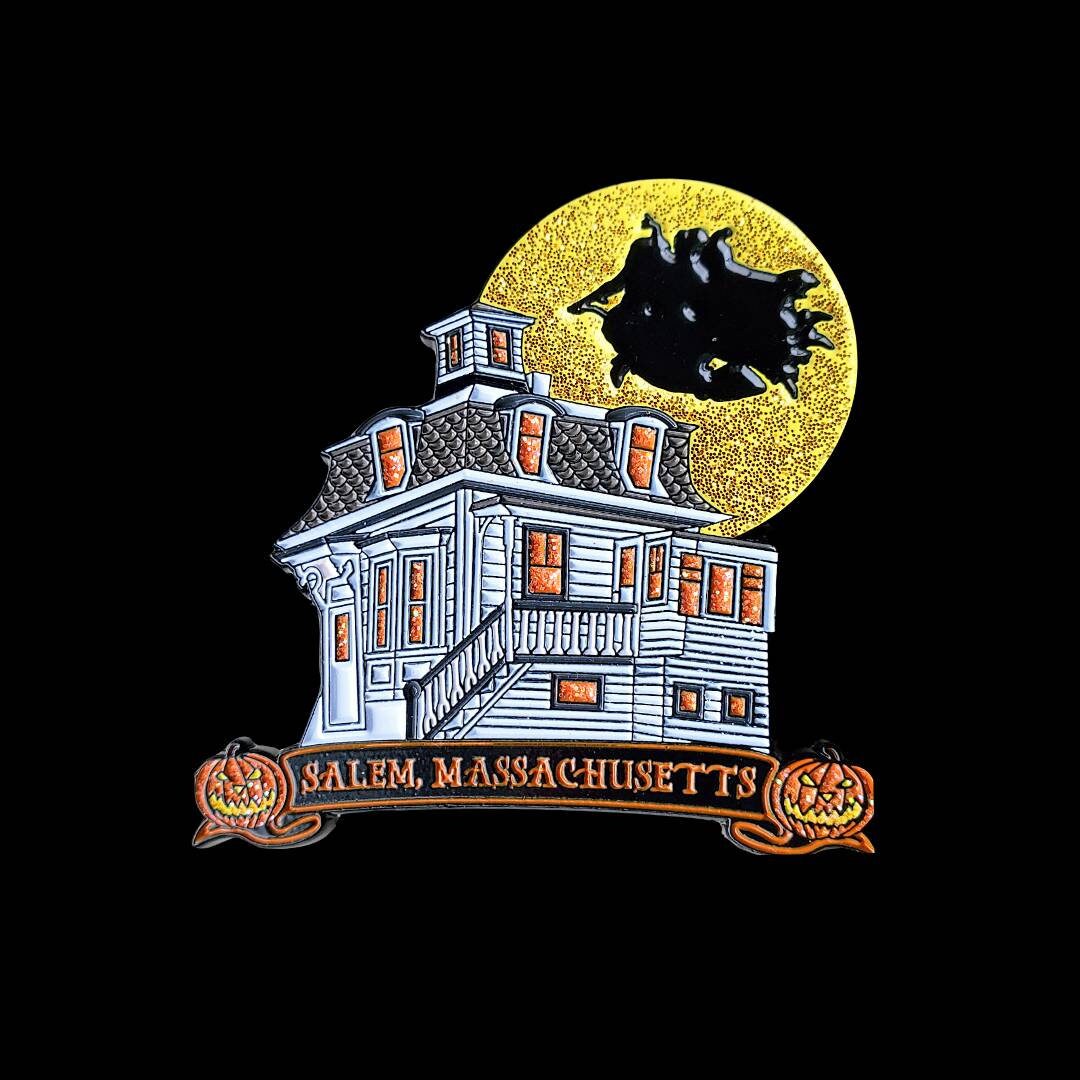 Dennison House HOCUS POCUS Salem, MA Jumbo Enamel Pin - Etsy