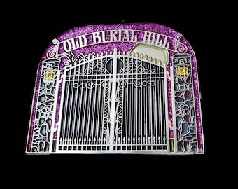 Old Burial Hill HOCUS POCUS Cemetery Gates Enamel Pin - Etsy