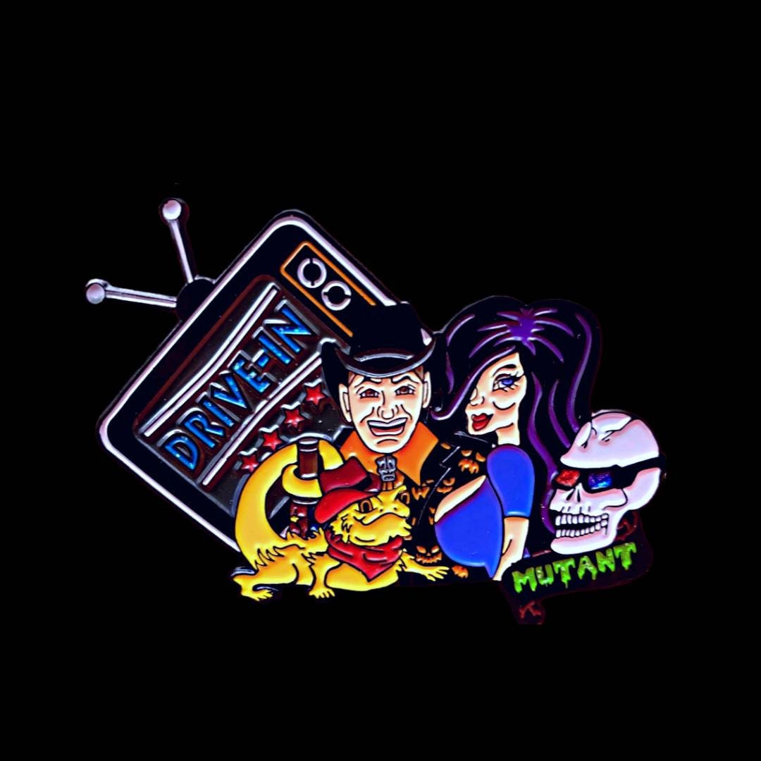 Joe Bob Briggs DRIVE IN MUTANT Enamel Pin