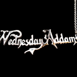 WEDNESDAY ADDAMS Stainless Steel Pendant Necklace