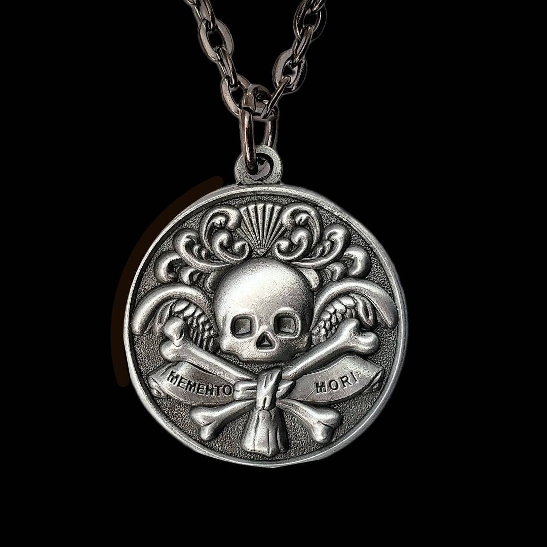 Victorian Style MEMENTO MORI • MOURNING Pendant Necklace Canada