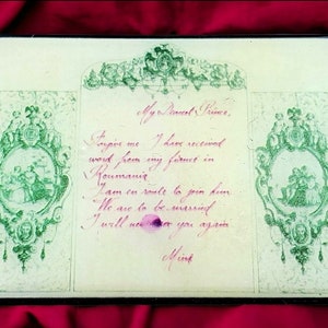 Bram Stoker&#39;s DRACULA • Mina&#39;s Goodbye Letter to the Prince • JUMBO Pin