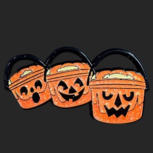 Retro Halloween Happy Meal Buckets Enamel Pin