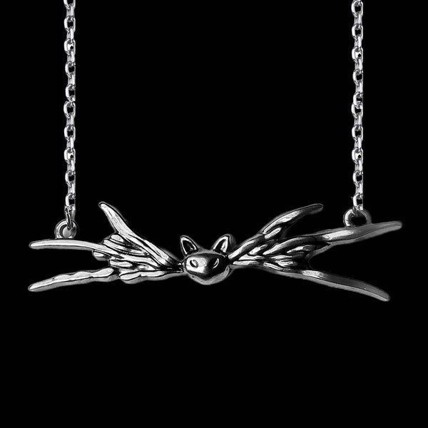 JACK'S BAT BOWTIE Stainless Steel Necklace • Nightmare Before Christmas