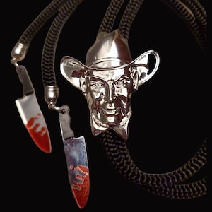 JOE BOB BOLO Tie With Bloody Knives The Last Drive-In image 1