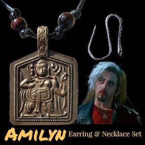 Screen Genaue AMILYN • Buffy - Im Bann der Vampir Slayer • Ohrring & Halskette Set • Paul Reubens •