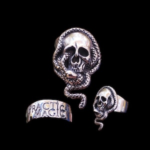 Vintage 90s Promotional PRACTICAL MAGIC Jimmy Angelov Stainless Steel Ring