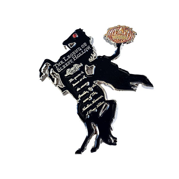 LEGEND of SLEEPY HOLLOW Headless Horseman Enamel Pin