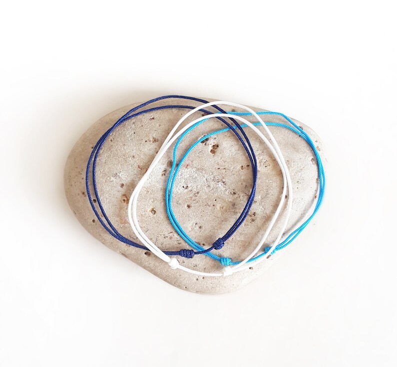 Mens adjustable thin string bracelet Waterproof surfer Etsy