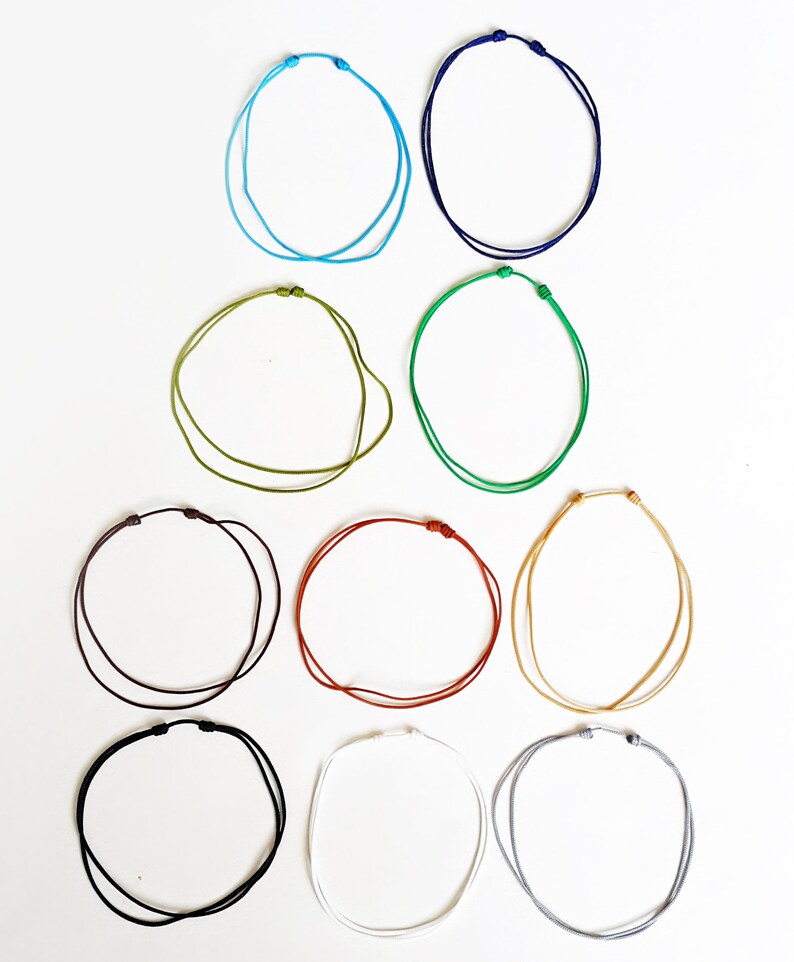 Mens adjustable thin string bracelet Waterproof surfer Etsy