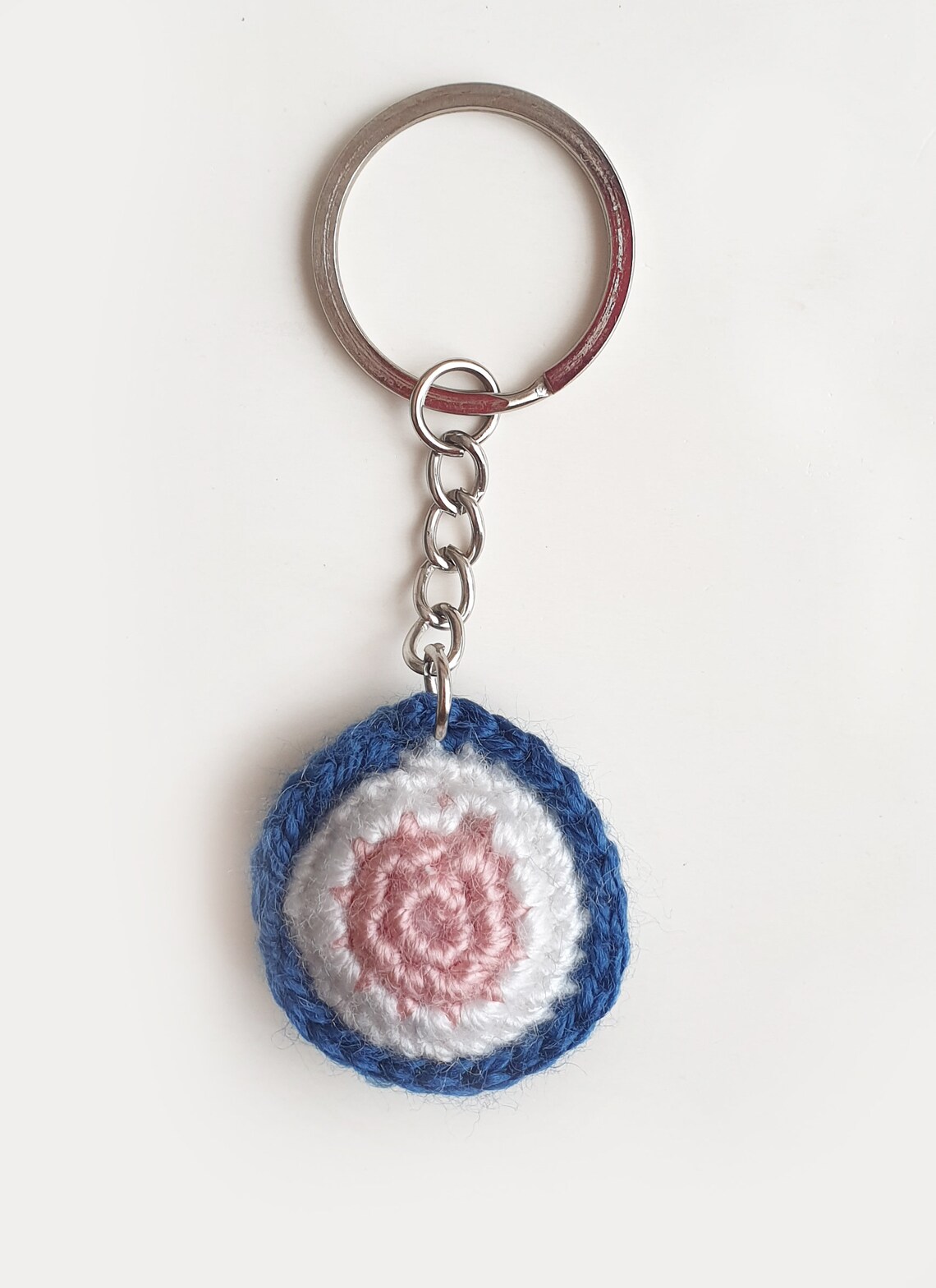 Crochet evil eye keychain Island style keychain Evil eye Etsy