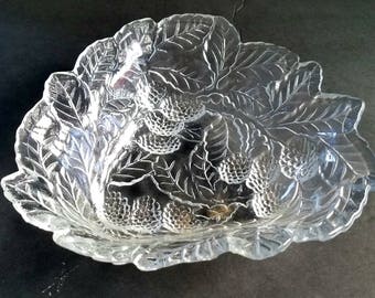 Vintage Studio NovaMikasa Candy Dish Bon Bon Dish Holly Berries Christmas Treasures Collection Japan