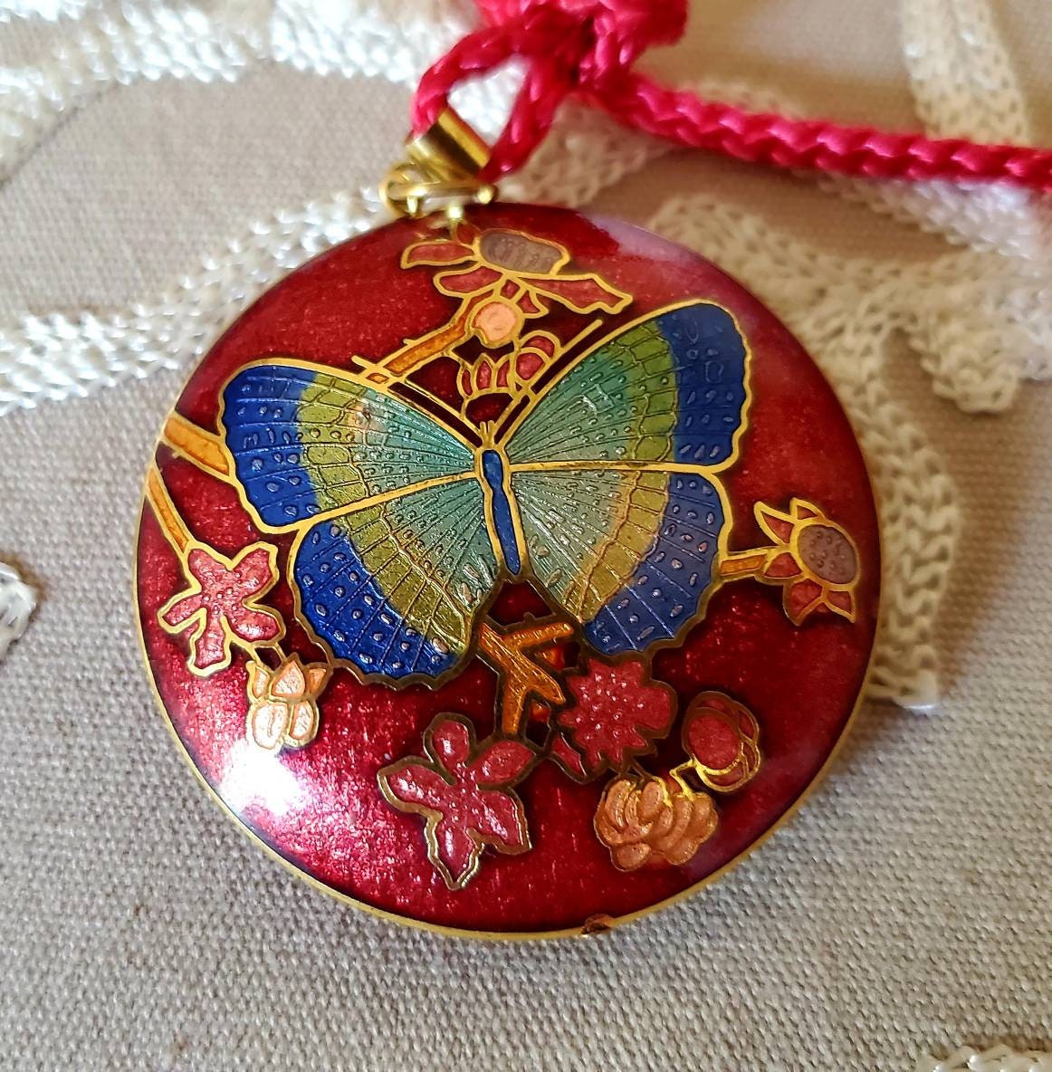 Collier Papillon avec zircons multicolores, bijou en acier inoxydable