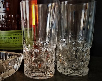 Vintage Cristal D'Arques-Durand Sully Highball Crystal Cocktail Glass S/4