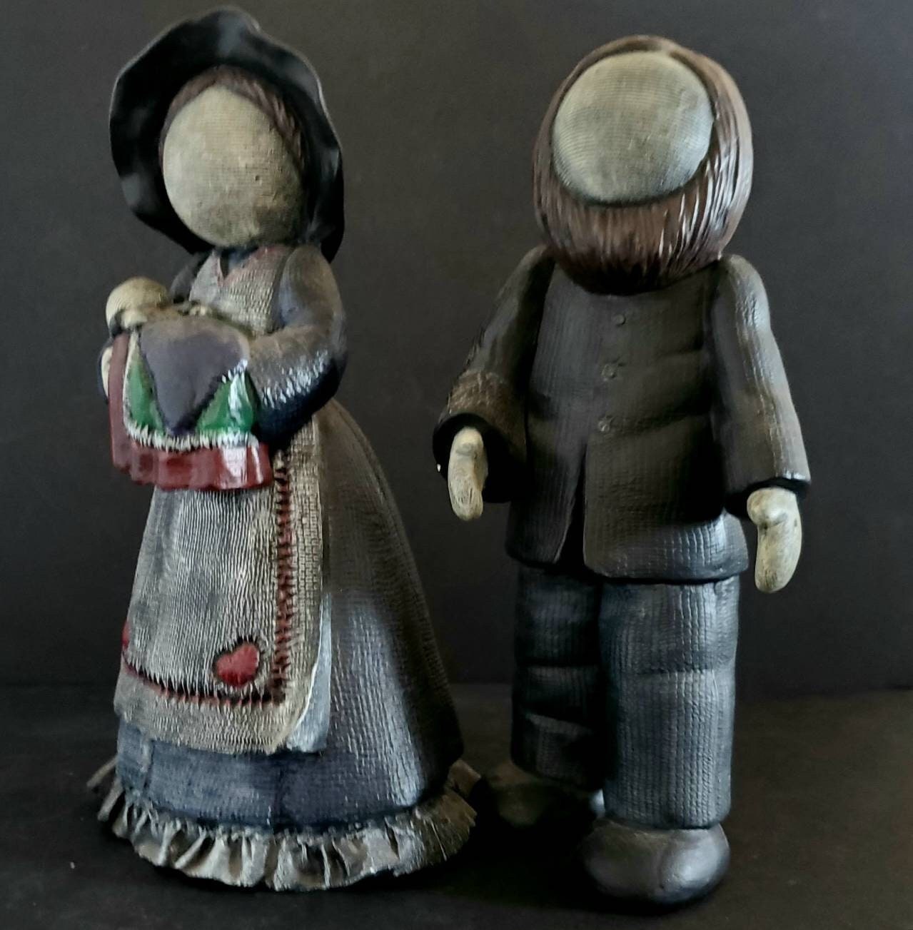Faceless amish doll Etsy