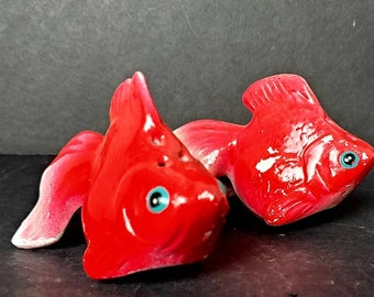 Rainbow Trout, Salt & Pepper, Shakers, Fishing, Collectible, Gift, for Him,  for Dad, Father's Day, Cabin Decor, Made in Japan 