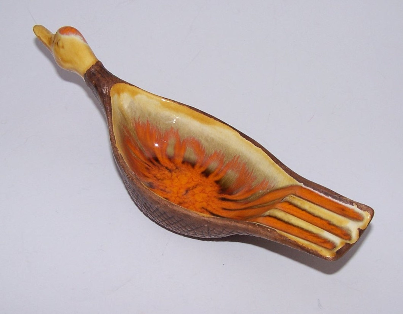 Vintage Duck Ashtray California Pottery 1960s Original Ceramic Etsy