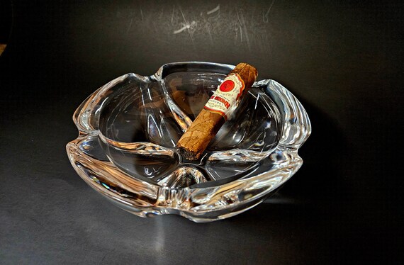 Buy Vintage Cristal D'arques Crystal Cigar Ashtray, Made in France Online  in India
