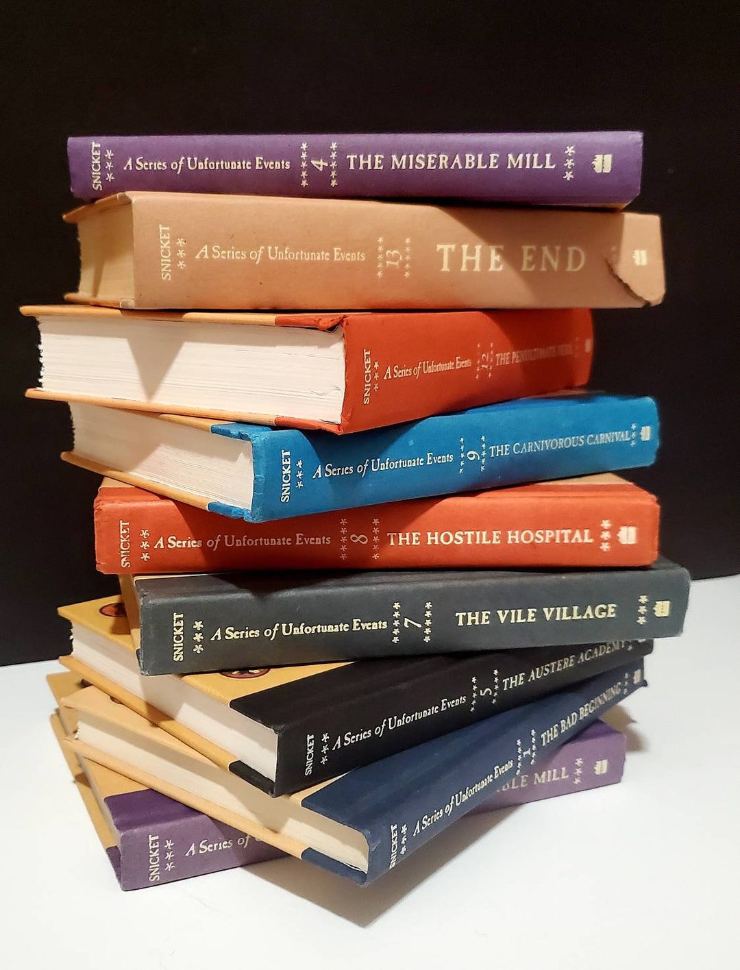 A Series of Unfortunate Events by Lemony Snicket Hardcover Children's Books 1, 4, 5, 7, 8, 9, 10, 12, 13 - Etsy A Series of Unfortunate Events by Lemony Snicket Hardcover Children's Books 1, 4, 5, 7, 8, 9, 10, 12, 13 - Etsy