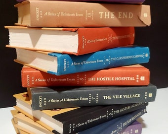 A Series of Unfortunate Events by Lemony Snicket Hardcover Children's Books 1, 4, 5, 7, 8, 9, 10, 12, 13
