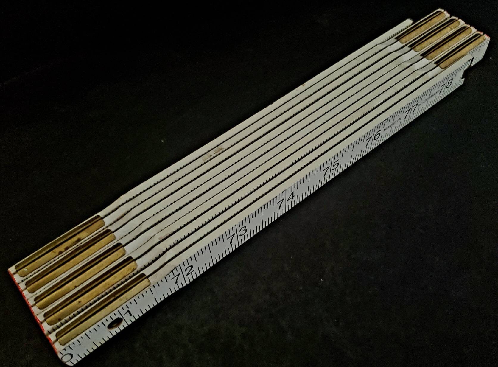 Restoration Ruler Vintage Restoration Hardware White Wooden Folding Ruler Garantiert ...