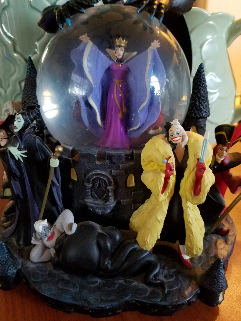 Zeldzame Vintage Disney Villain Snow Globe Grimmige Etsy Nederland