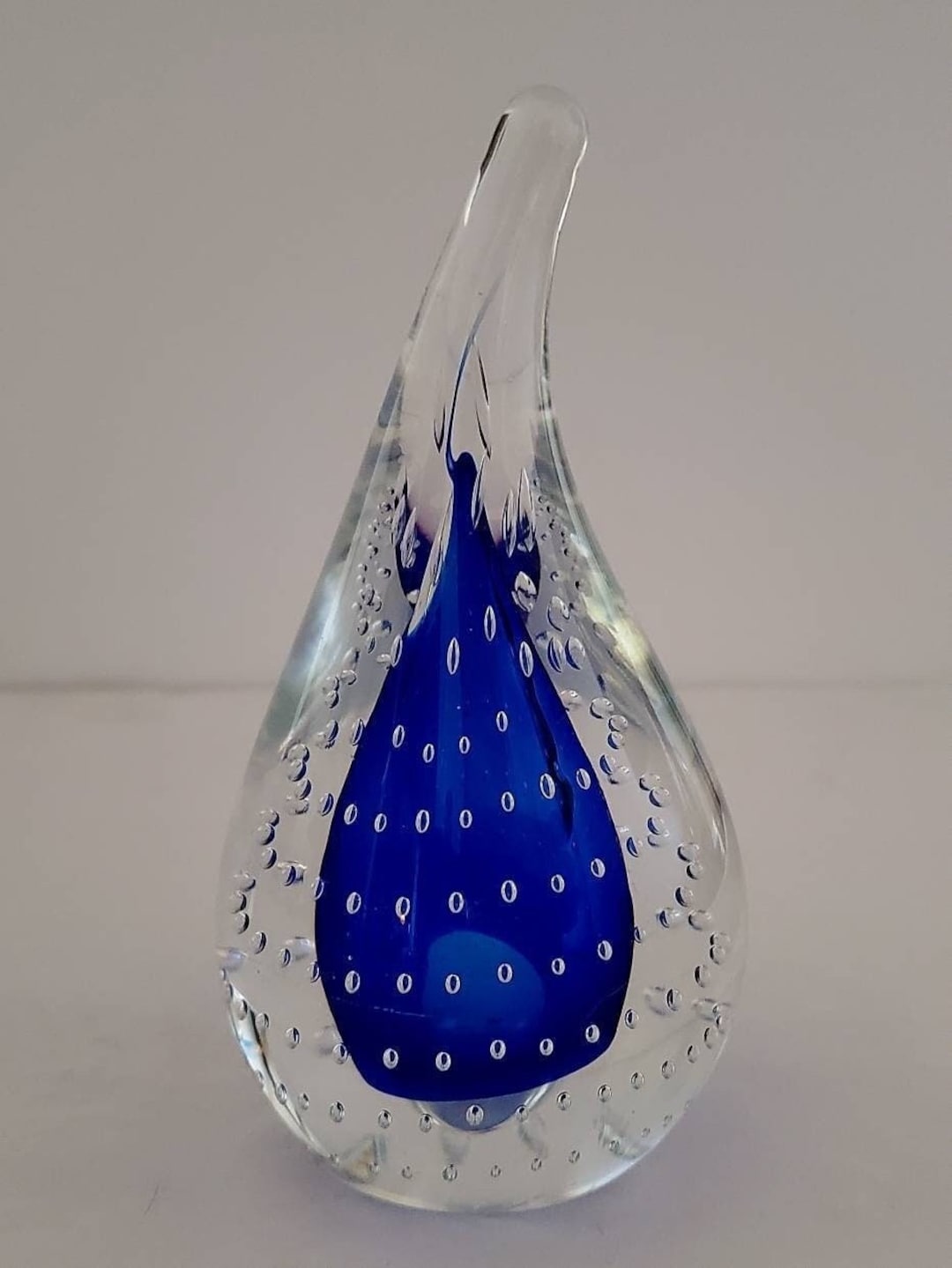 Vintage Adam Jablonski Hand Blown Lead Crystal Art Glass Controlled